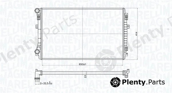 Magneti Marelli 350213173400 — Radiator, engine cooling