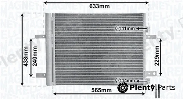 Magneti Marelli 350203862000 — Condenser, air conditioning