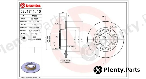 Magneti Marelli 360406017500 — Brake Disc