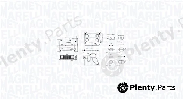 Magneti Marelli 350300001300 — Oil Cooler, engine oil