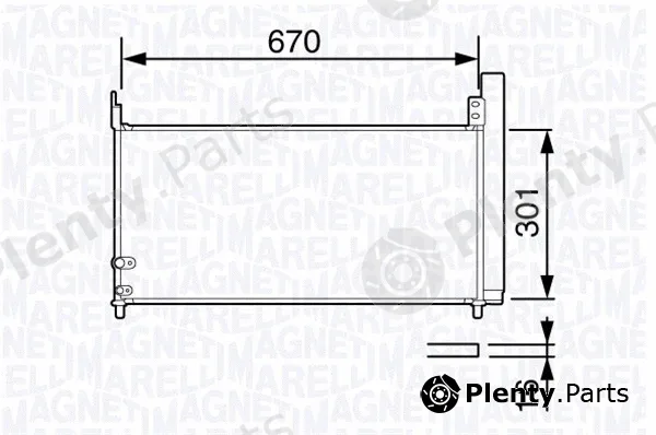 Magneti Marelli 350203694000 — Condenser, air conditioning
