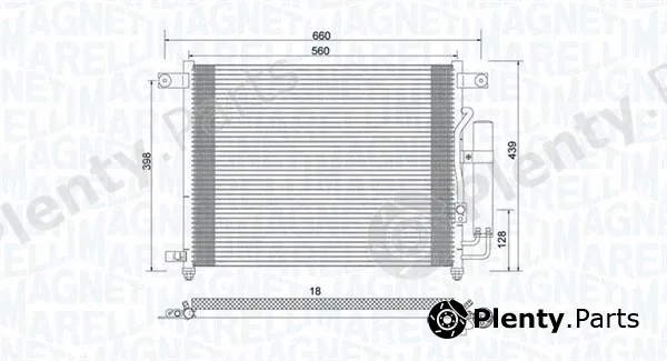 Magneti Marelli 350203943000 — Condenser, air conditioning