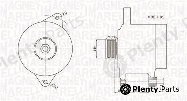 Magneti Marelli 063731696010 — Alternator