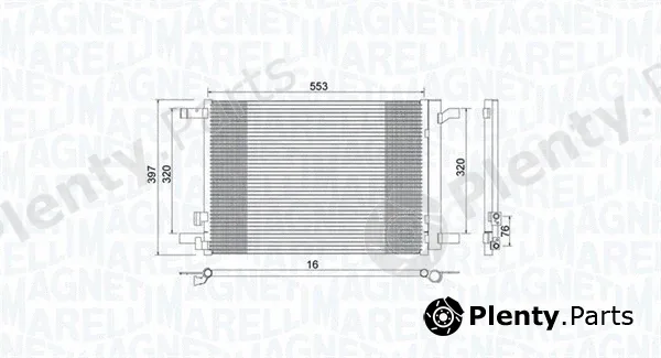 Magneti Marelli 350203964000 — Condenser, air conditioning