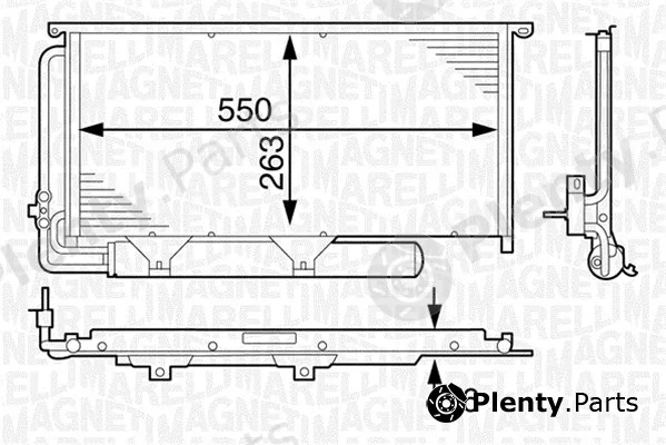 Magneti Marelli 350203633000 — Condenser, air conditioning