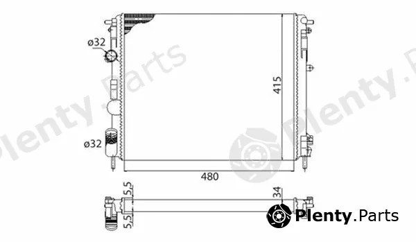 Magneti Marelli 350213991003 — Radiator, engine cooling