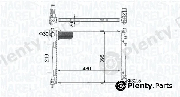 Magneti Marelli 350213209200 — Radiator, engine cooling