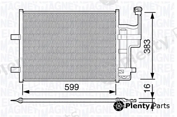 Magneti Marelli 350203667000 — Condenser, air conditioning