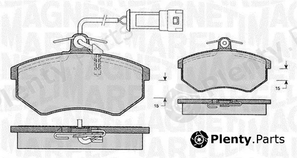 Magneti Marelli 363916060599 — Brake Pad Set, disc brake