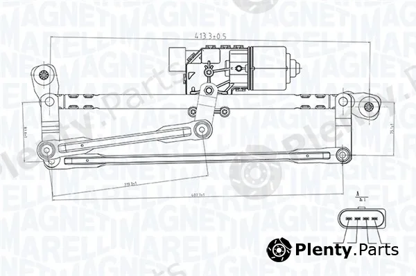 Magneti Marelli 064351737010 — Window Cleaning System