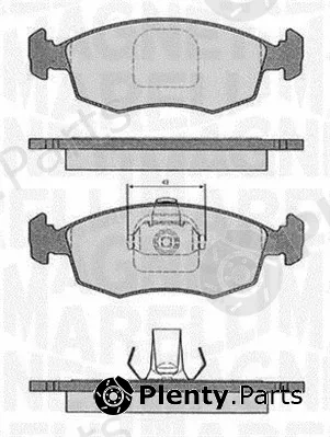 Magneti Marelli 363916060233 — Brake Pad Set, disc brake