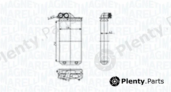 Magneti Marelli 350218460000 — Heat Exchanger, interior heating