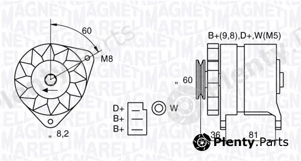 Magneti Marelli 063731227010 — Alternator