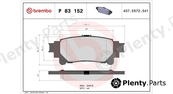 Magneti Marelli 363700483152 — Brake Pad Set, disc brake