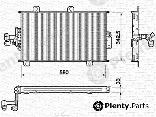 Magneti Marelli 350203100000 — Condenser, air conditioning