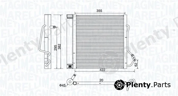 Magneti Marelli 350203810000 — Condenser, air conditioning