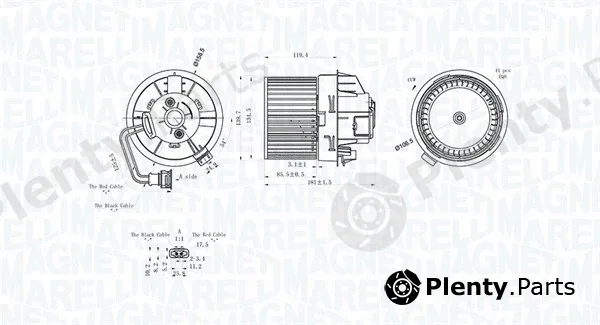 Magneti Marelli 069412298010 — Interior Blower