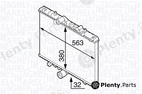 Magneti Marelli 350213138300 — Radiator, engine cooling