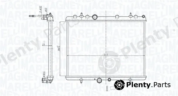 Magneti Marelli 350213164700 — Radiator, engine cooling