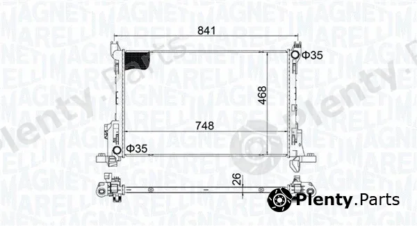 Magneti Marelli 350213207700 — Radiator, engine cooling