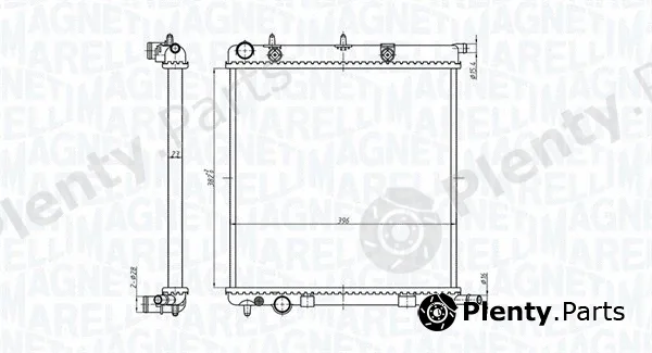 Magneti Marelli 350213819000 — Radiator, engine cooling