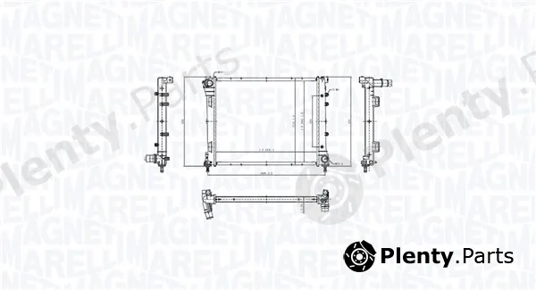 Magneti Marelli 350213212300 — Radiator, engine cooling