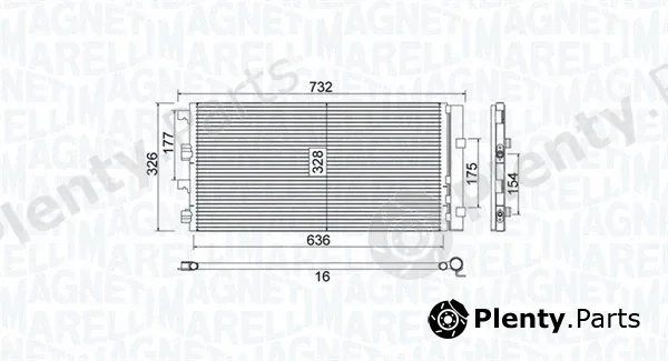 Magneti Marelli 350203797000 — Condenser, air conditioning