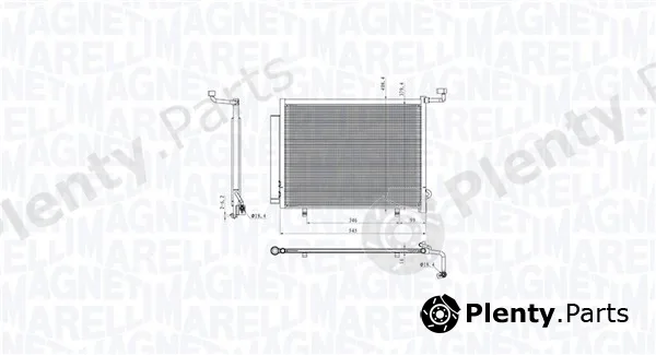 Magneti Marelli 350203103800 — Condenser, air conditioning
