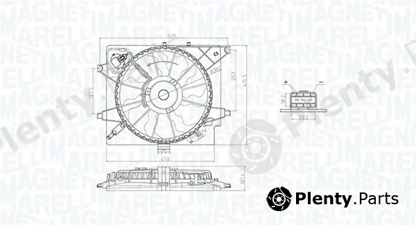 Magneti Marelli 069422789010 — Fan, engine cooling