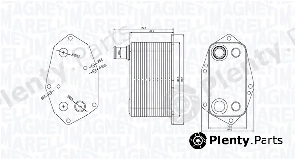 Magneti Marelli 350300000200 — Oil Cooler, engine oil
