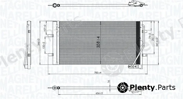 Magneti Marelli 350203842000 — Condenser, air conditioning