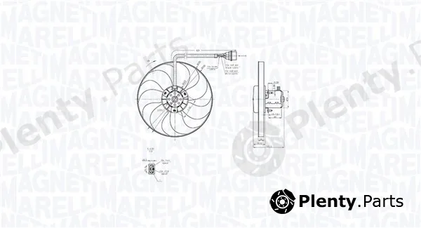 Magneti Marelli 069422877010 — Fan, engine cooling