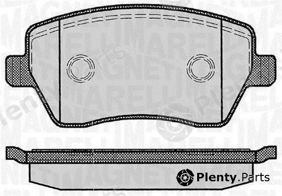Magneti Marelli 363916060347 — Brake Pad Set, disc brake