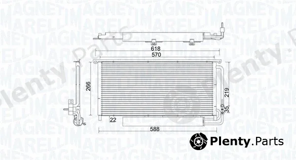 Magneti Marelli 350203922000 — Condenser, air conditioning