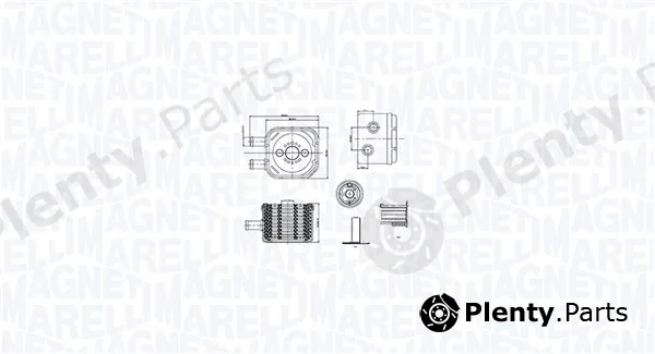 Magneti Marelli 350300003500 — Oil Cooler, engine oil