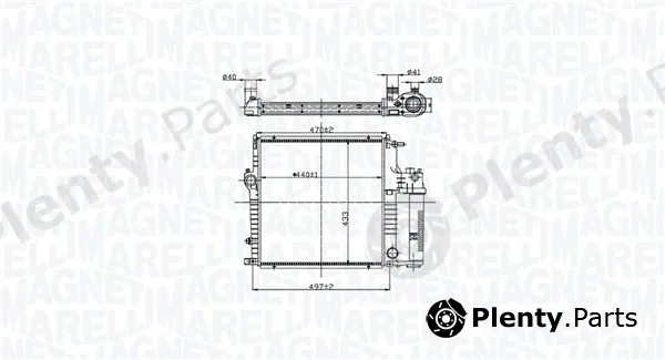 Magneti Marelli 350213211600 — Radiator, engine cooling