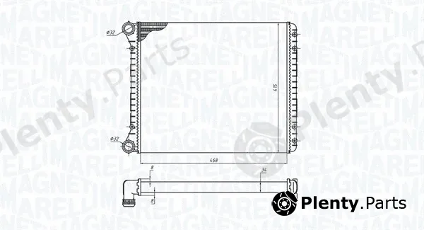 Magneti Marelli 350213198900 — Radiator, engine cooling
