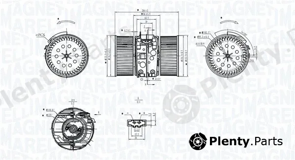 Magneti Marelli 069412748010 — Interior Blower