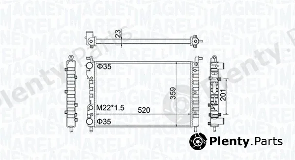Magneti Marelli 350213171100 — Radiator, engine cooling