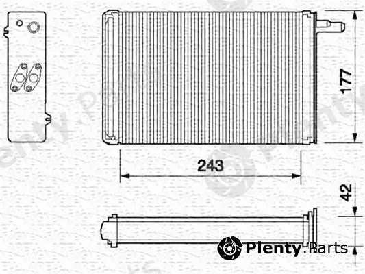 Magneti Marelli 350218056000 — Heat Exchanger, interior heating