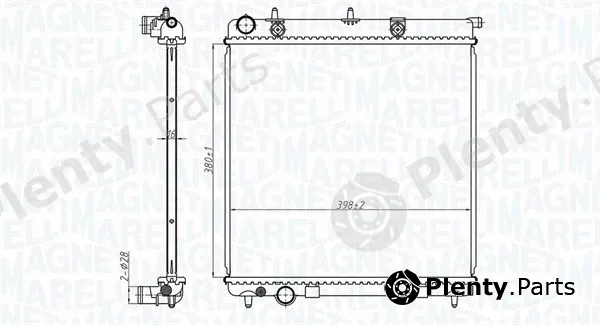 Magneti Marelli 350213173500 — Radiator, engine cooling