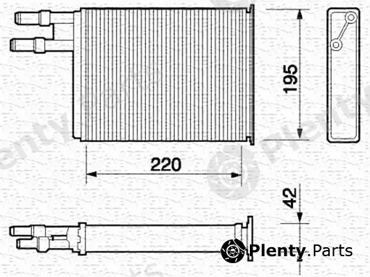 Magneti Marelli 350218060000 — Heat Exchanger, interior heating