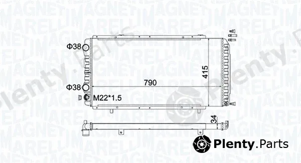 Magneti Marelli 350213180900 — Radiator, engine cooling
