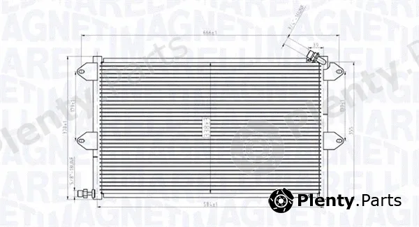 Magneti Marelli 350203831000 — Condenser, air conditioning