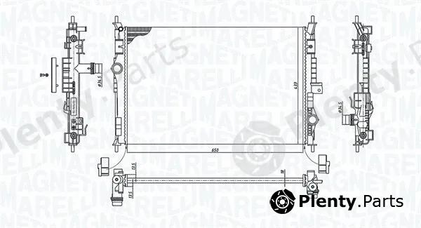 Magneti Marelli 350213199600 — Radiator, engine cooling