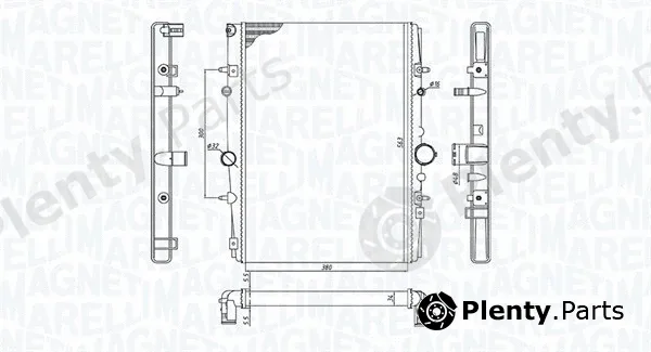 Magneti Marelli 350213199400 — Radiator, engine cooling