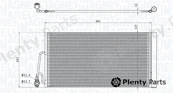 Magneti Marelli 350203861000 — Condenser, air conditioning