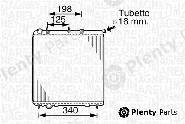 Magneti Marelli 350213821000 — Radiator, engine cooling