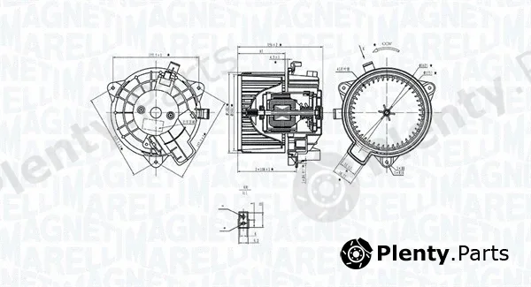 Magneti Marelli 069412381010 — Interior Blower