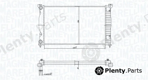 Magneti Marelli 350213168200 — Radiator, engine cooling